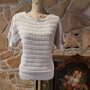 Loft Knitted Short Sleeved Sweater shirt